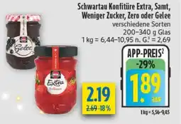 diska Schwartau Konfitüre Extra, Samt, Weniger Zucker, Zero oder Gelee Angebot