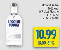 diska Absolut Vodka Angebot