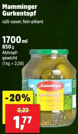 Thomas Philipps Mamminger Gurkentopf Angebot