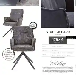 Kabs Polsterwelt Stuhl asgard Angebot