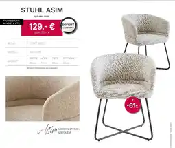 Kabs Polsterwelt Stuhl asim Angebot