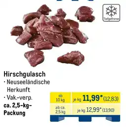 METRO Hirschgulasch Angebot