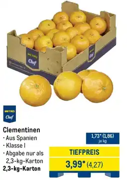 METRO METRO Chef Clementinen Angebot