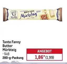 METRO Tante Fanny Butter Mürbteig Angebot