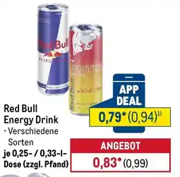 METRO Red Bull Energy Drink Angebot