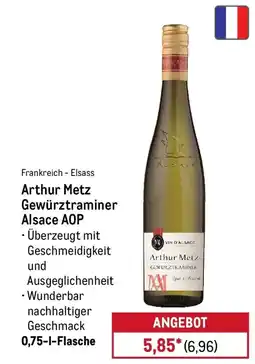 METRO Arthur Metz Gewürztraminer Alsace AOP Angebot