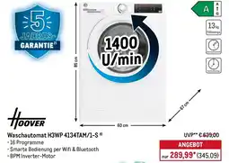 METRO HOOVER Waschautomat H3WP 4134TAM/1-S Angebot