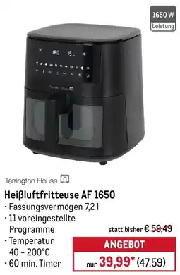 METRO Tarrington House Heißluftfritteuse AF 1650 Angebot