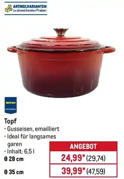 METRO METRO PROFESSIONAL Topf Angebot