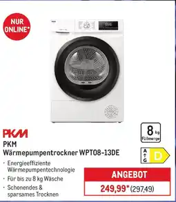 METRO PKM Wärmepumpentrockner WPT08-13DE Angebot