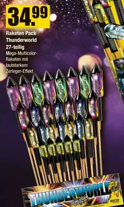 V Baumarkt NICO Feuerwerk Raketen Pack Thunderworld 27-teilig Angebot