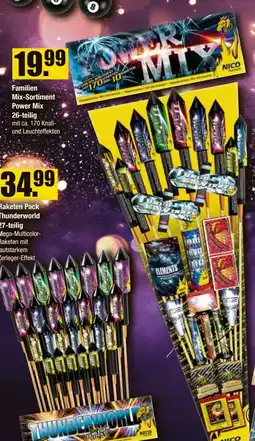 V Baumarkt NICO Feuerwerk Familien Mix-Sortiment Power Mix 26-teilig Angebot