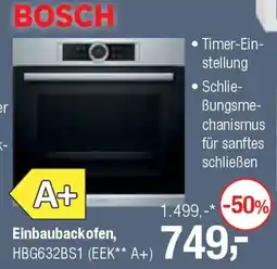 Opti Wohnwelt BOSCH Einbaubackofen, HBG632BS1 Angebot