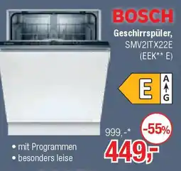 Opti Wohnwelt BOSCH Geschirrspüler, SMV2ITX22E Angebot