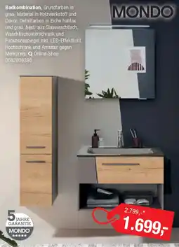 Opti Wohnwelt MONDO Badkombination Angebot
