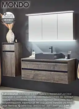 Opti Wohnwelt MONDO Badkombination Angebot