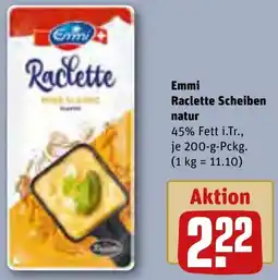 REWE Emmi Raclette Scheiben natur Angebot