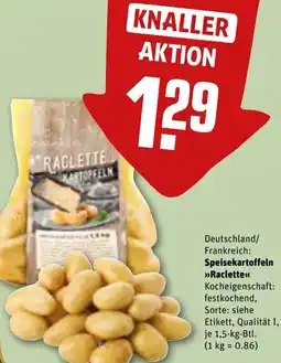 REWE Speisekartoffeln Raclette Angebot