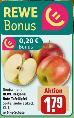 REWE REWE Regional Rote Tafeläpfel Angebot
