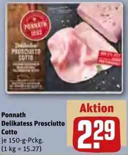 REWE Ponnath Delikatess Prosciutto Cotto Angebot