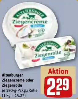 REWE Altenburger Ziegencreme oder Ziegenrolle Angebot