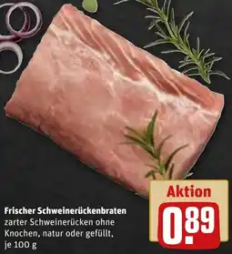 REWE Frischer Schweinerückenbraten Angebot
