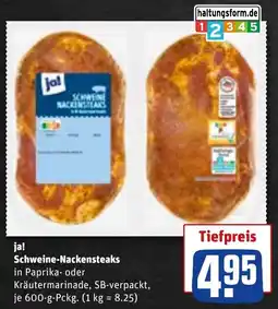 REWE ja! Schweine-Nackensteaks Angebot