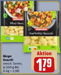 REWE Bürger Gnocchi Angebot