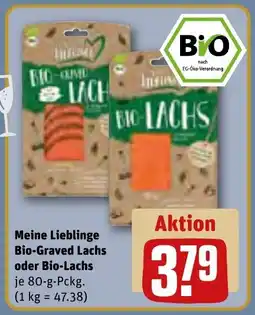 REWE Meine Lieblinge Bio-Graved Lachs oder Bio-Lachs Angebot