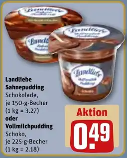 REWE Landliebe Sahnepudding oder Vollmilchpudding Angebot