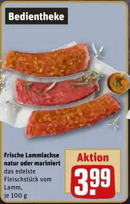 REWE Frische Lammlachse natur oder mariniert Angebot
