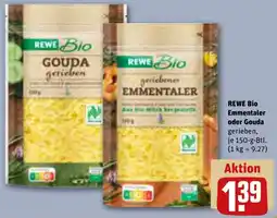 REWE REWE Bio Emmentaler oder Gouda Angebot