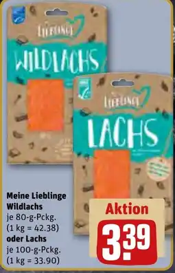 REWE Meine Lieblinge Wildlachs oder Lachs Angebot