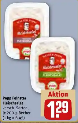 REWE Popp Feinster Fleischsalat Angebot