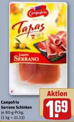 REWE Campofrio Serrano Schinken Angebot