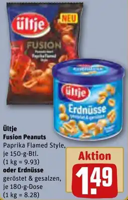 REWE Ültje Fusion Peanuts oder Erdnüsse Angebot
