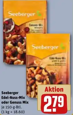 REWE Seeberger Edel-Nuss-Mix oder Genuss Mix Angebot