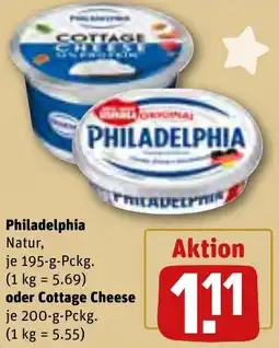 REWE Philadelphia oder Cottage Cheese Angebot