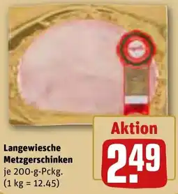 REWE Langewiesche Metzgerschinken Angebot