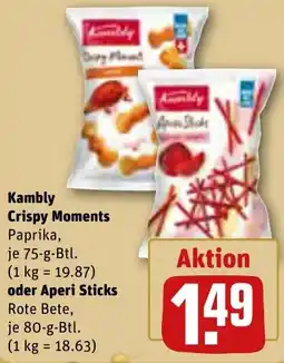 REWE Kambly Crispy Moments oder Aperi Sticks Angebot