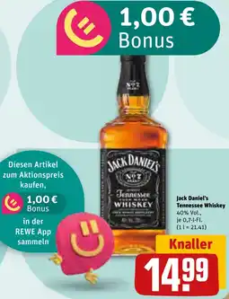 REWE Jack Daniel's Tennessee Whiskey Angebot