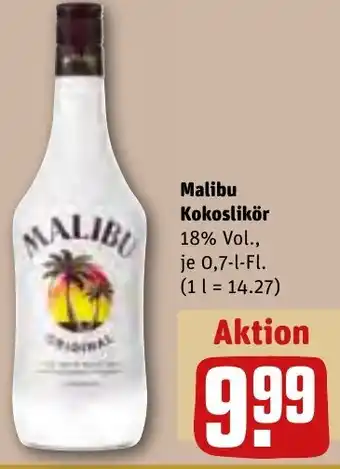 REWE Malibu Kokoslikör Angebot