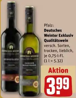 REWE Deutsches Weintor Exklusiv Qualitätswein Angebot