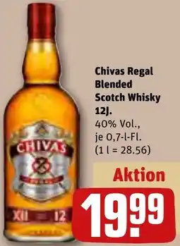 REWE Chivas Regal Blended Scotch Whisky 12J. Angebot