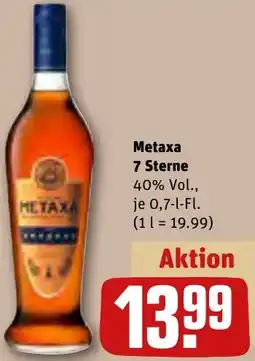 REWE Metaxa 7 Sterne Angebot