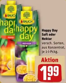 REWE Rauch Happy Day Saft oder Nektar Angebot