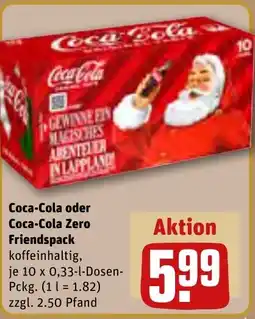 REWE Coca-Cola oder Coca-Cola Zero Friendspack Angebot