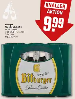 REWE Bitburger Pils oder alkoholfrei Angebot