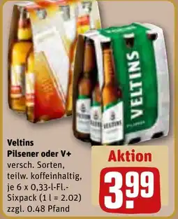 REWE Veltins Pilsener oder V+ Angebot