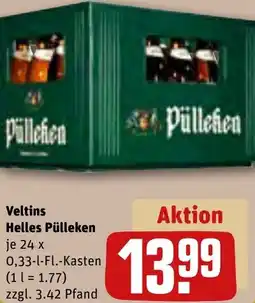 REWE Veltins Helles Pülleken Angebot